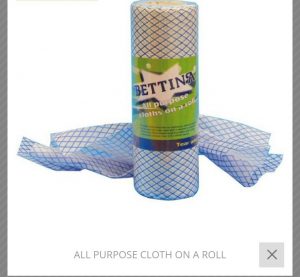 All purpose kitchen cloth on a roll