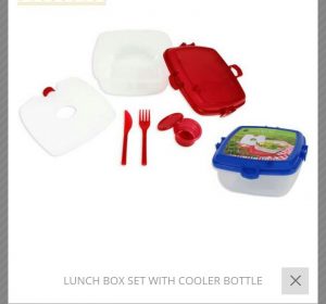 LUNCH BOX SET WITH COOLER BOTTLE